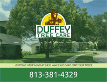 Tablet Screenshot of duffeytreecare.com